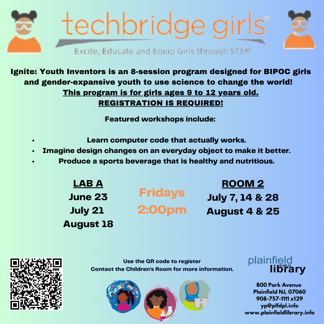 Ignite: Youth Inventors is an 8-session program designed for BIPOC girls and gender-expansive youth to use science to change the world! 