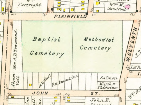 image of Baptist and Methodist church cemetery maps