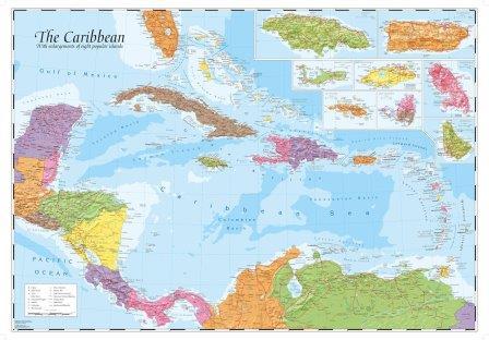 image of map of Caribbean and West Indies