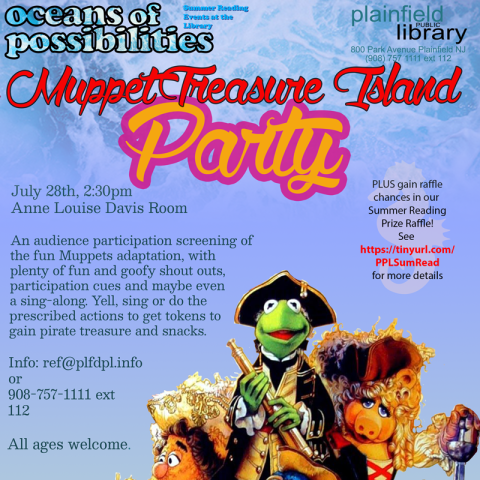 Muppet treasure Island Party - flyer