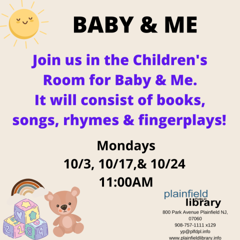 Baby and Me program flyer