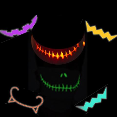 Glow in the Dark Grins Masks!