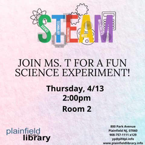 Ms. T has a new STEAM experiment for you to try.