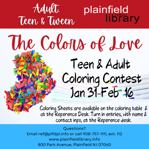 Adult & Teen Coloring Contest