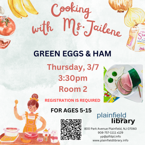 Learn to make green eggs and ham with Ms. J.
