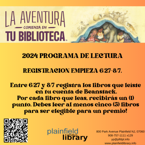 Adventure Begins At Your Library Summer Reading Program/ La Aventura Comienza En Tu Biblioteca Programa De Leer