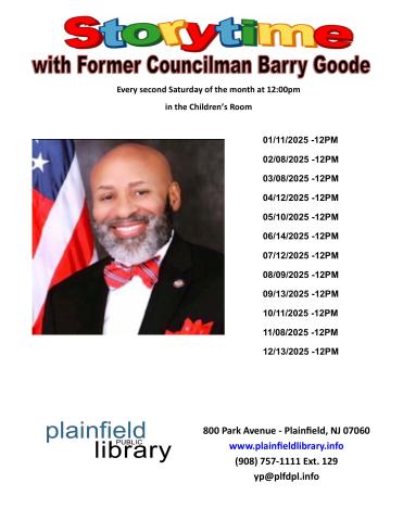 Storytime with Former Councilman Barry Goode in the Children's Room