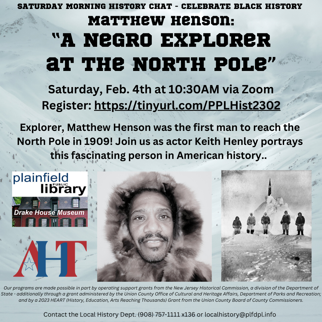 Actor Keith Henley portrays explorer Matthew Henson