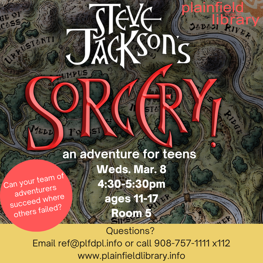 Sorcery! An adventure for teens