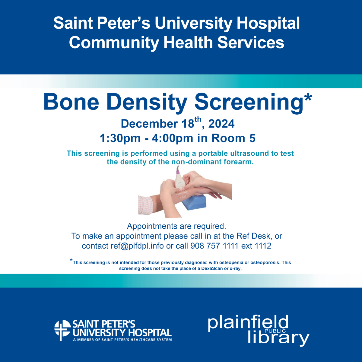 bone density screening flyer