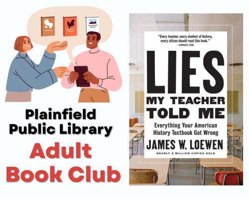 Plainfield Public Library Adult Book Club: cover of Lies My Teacher Told Me