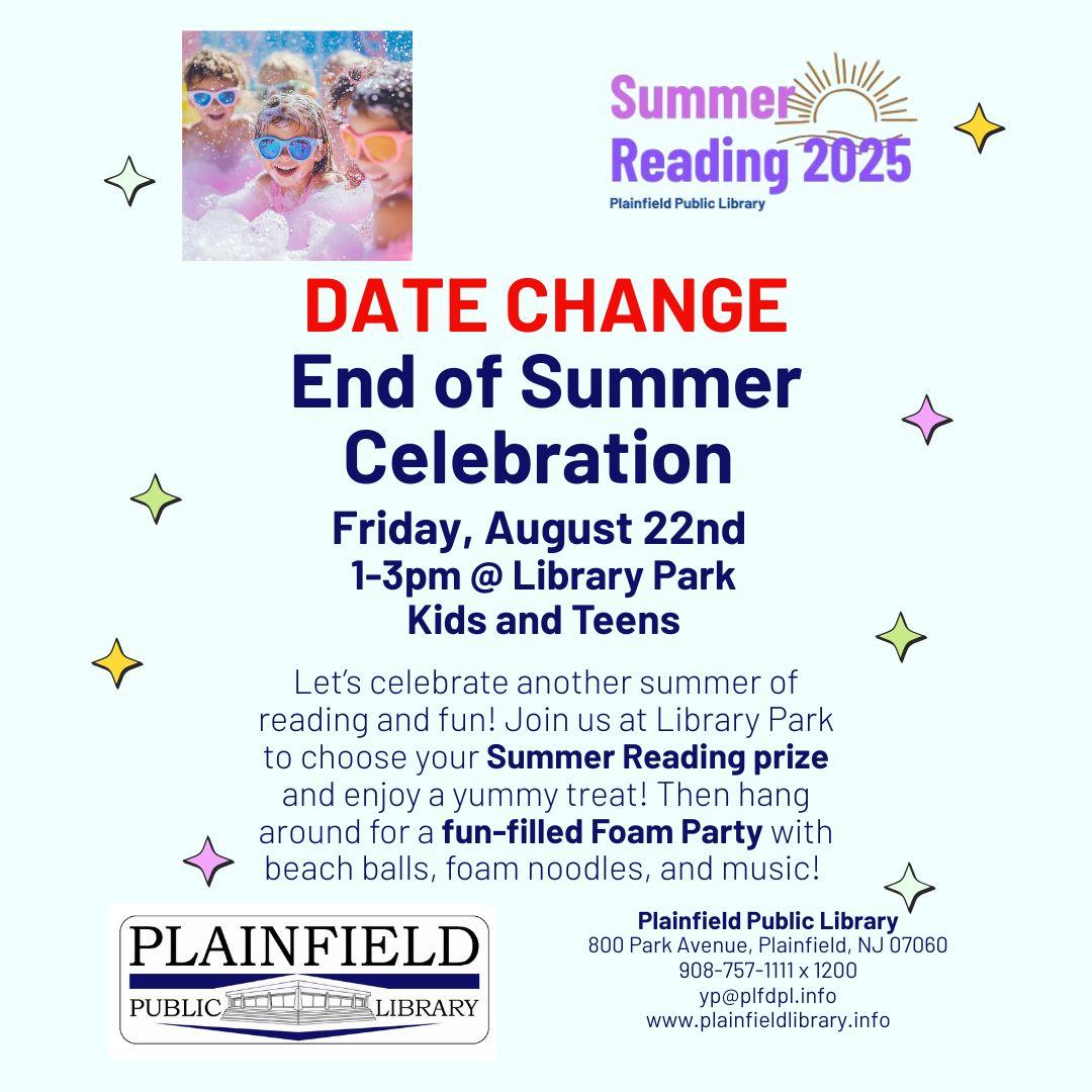 End of Summer Reading Celebration